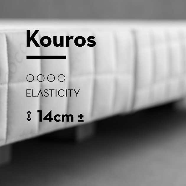 Bed Base Kouros & Bed Base Kouros with embedded fabric